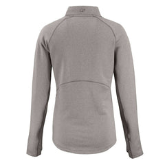 Cleveland Browns Cutter & Buck Women's Peshastin Eco Fleece Recycled Half-Zip Pullover Top Heather Gray - NFL