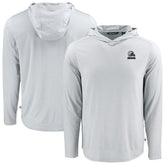 Cleveland Browns Cutter & Buck Coastline Epic Comfort Eco Recycled Long Sleeve Hooded T-Shirt Gray - NFL