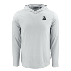Cleveland Browns Cutter & Buck Coastline Epic Comfort Eco Recycled Long Sleeve Hooded T-Shirt Gray - NFL
