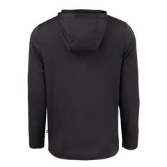 Cleveland Browns Cutter & Buck Coastline Epic Comfort Eco Recycled Long Sleeve Hooded T-Shirt Black - NFL