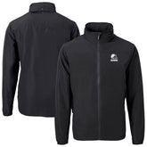 Cleveland Browns Cutter & Buck Charter Eco Recycled Full-Zip Hoodie Jacket Black - NFL
