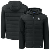 Cleveland Browns Cutter & Buck Evoke Hybrid Eco Softshell Recycled Full-Zip Hooded Jacket Black - NFL