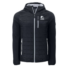 Cleveland Browns Cutter & Buck Rainier Primaloft Eco Full-Zip Hoodie Hybrid Jacket Black - NFL