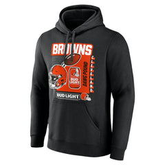 Cleveland Browns Bud Light Pullover Hoodie Black - NFL