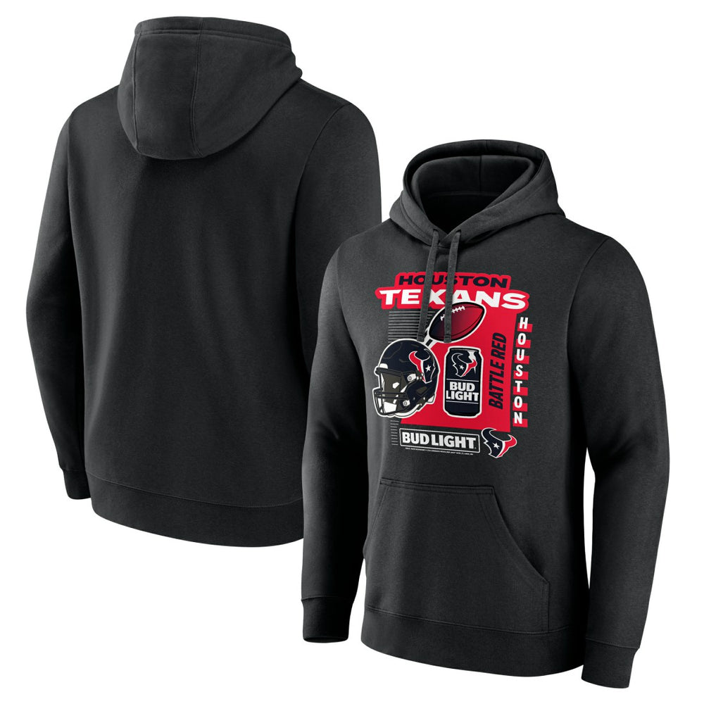 Houston Texans Bud Light Pullover Hoodie Black - NFL