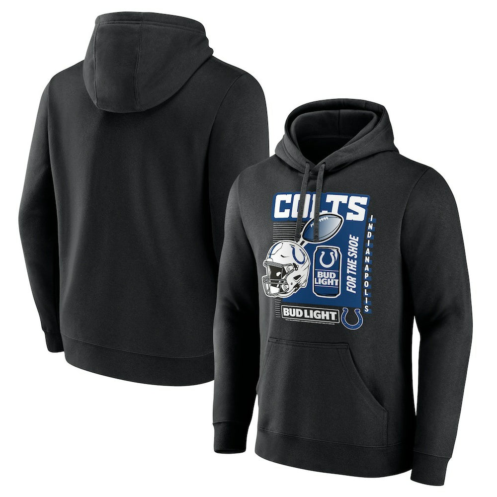 Indianapolis Colts Bud Light Pullover Hoodie Black - NFL