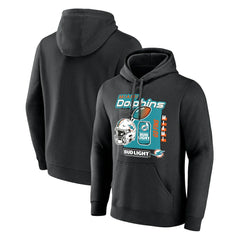 Miami Dolphins Bud Light Pullover Hoodie Black - NFL