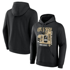 New Orleans Saints Bud Light Pullover Hoodie Black - NFL