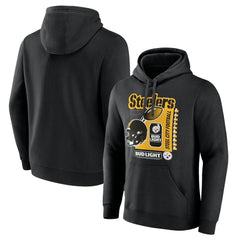 Pittsburgh Steelers Bud Light Pullover Hoodie Black - NFL