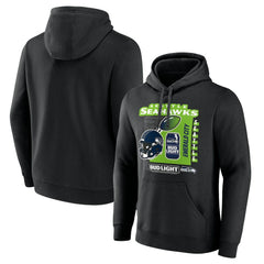 Seattle Seahawks Bud Light Pullover Hoodie Black - NFL