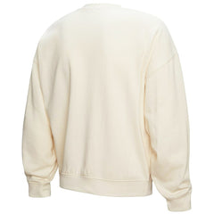 Miami Dolphins Women's Fandom Fleece Pullover Sweatshirt Cream - Mitchell & Ness