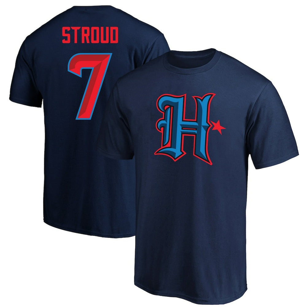 C.J. Stroud Houston Texans Big & Tall Player Name & Number T-Shirt Navy - Fanatics