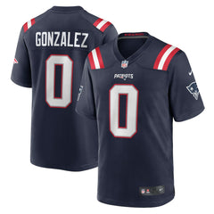 Christian Gonzalez New England Patriots Team Game Jersey Navy - Nike