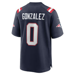 Christian Gonzalez New England Patriots Team Game Jersey Navy - Nike