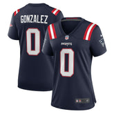 Christian Gonzalez New England Patriots Women's Team Game Jersey Navy - Nike