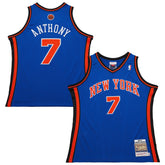 Mitchell & Ness - Carmelo Anthony New York Knicks 2010/11 Hardwood Classics Authentic Jersey - Blue