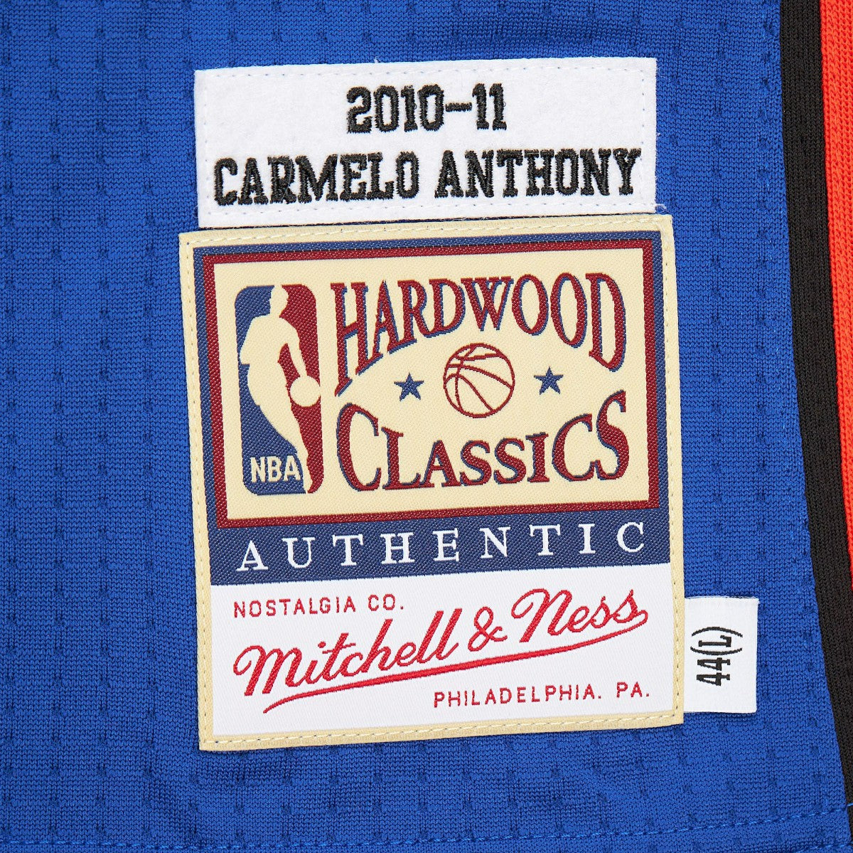 Carmelo Anthony New York Knicks 2010/11 Hardwood Classics Authentic Jersey - Blue | NBA Jerseys