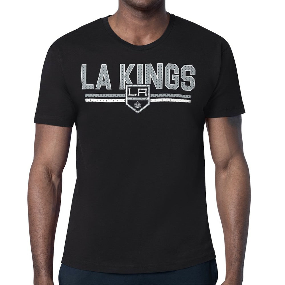 Los Angeles Kings - Starter Mesh Look Team Name T-Shirt Black