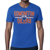 Edmonton Oilers - Starter Mesh Look Team Name T-Shirt Royal