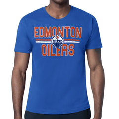 Edmonton Oilers - Starter Mesh Look Team Name T-Shirt Royal