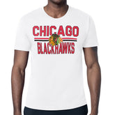 Chicago Blackhawks Starter Mesh Look Team Name T-Shirt White