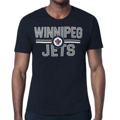 Winnipeg Jets - Starter Mesh Look Team Name T-Shirt Navy
