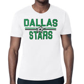 Dallas Stars - Starter Mesh Look Team Name T-Shirt White