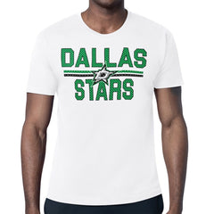 Dallas Stars - Starter Mesh Look Team Name T-Shirt White