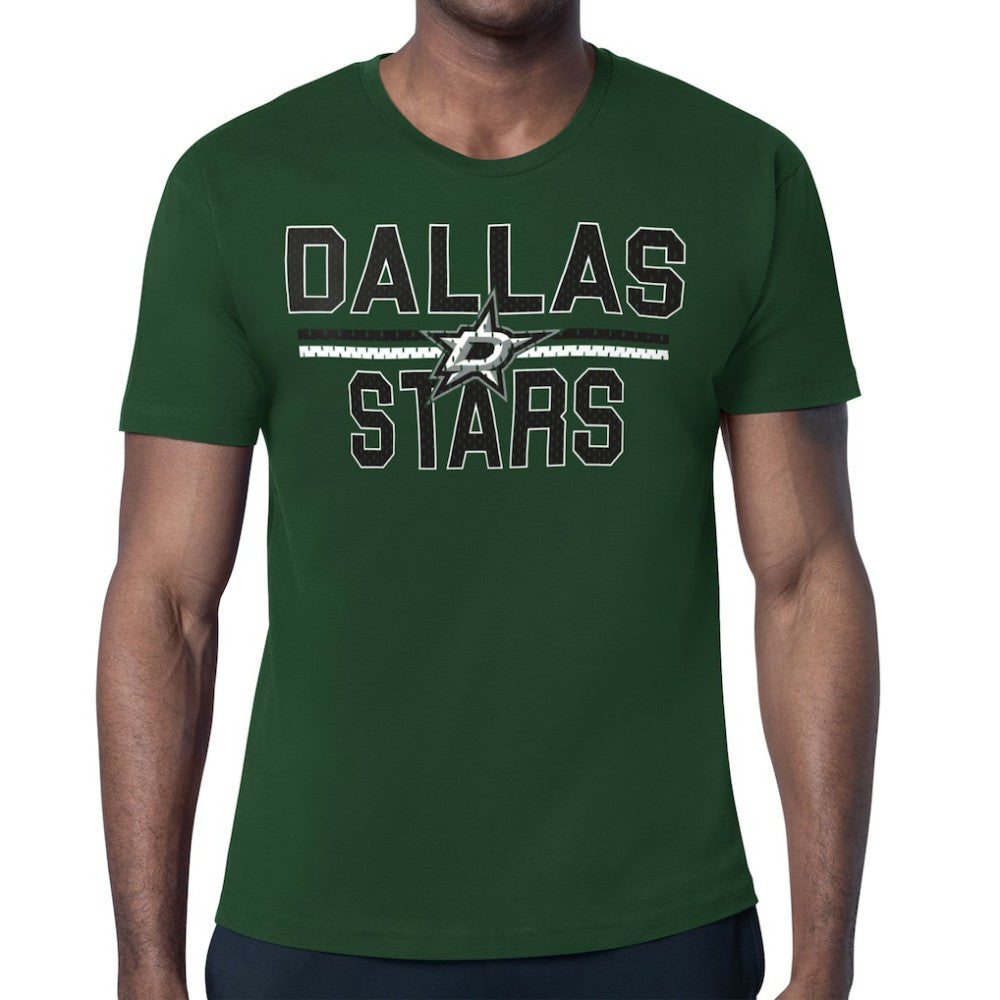 Dallas Stars - Starter Mesh Look Team Name T-Shirt Kelly Green