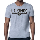 Los Angeles Kings - Starter Mesh Look Team Name T-Shirt Heather Gray