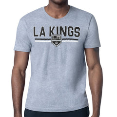 Los Angeles Kings - Starter Mesh Look Team Name T-Shirt Heather Gray
