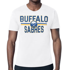 Buffalo Sabres - Starter Mesh Look Team Name T-Shirt White