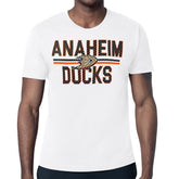 Anaheim Ducks - Starter Mesh Look Team Name T-Shirt White