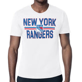 New York Rangers Starter Mesh Look Team Name T-Shirt White