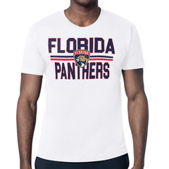Florida Panthers - Starter Team Wordmark & Logo T-Shirt White