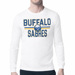 Buffalo Sabres - Starter Mesh Look Team Name Long Sleeve T-Shirt White