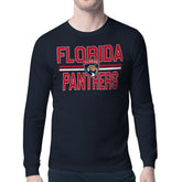Florida Panthers - Starter Mesh Look Team Name Long Sleeve T-Shirt Navy