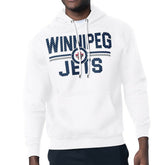 Winnipeg Jets - Starter Mesh Look Team Name Logo Tri-Blend Pullover Hoodie White