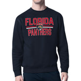 Florida Panthers - Starter Mesh Look Team Name Logo Pullover Sweatshirt Navy