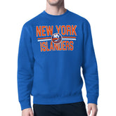 New York Islanders - Starter Mesh Look Team Name Logo Pullover Sweatshirt Blue