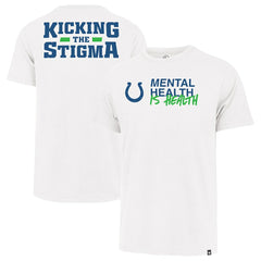 Indianapolis Colts '47 Unisex Mental Health is Health Kicking the Stigma Franklin T-Shirt White - 47 brand