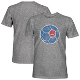 Paris Saint-Germain 1863FC Retro Color Badge Vintage Tri-Blend T-Shirts - Heather Gray