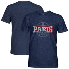 Paris Saint-Germain 1863FC Athletic Wordmark Vintage Tri-Blend T-Shirts - Navy