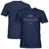 Paris Saint-Germain 1863FC Slogan Vintage Tri-Blend T-Shirts - Navy