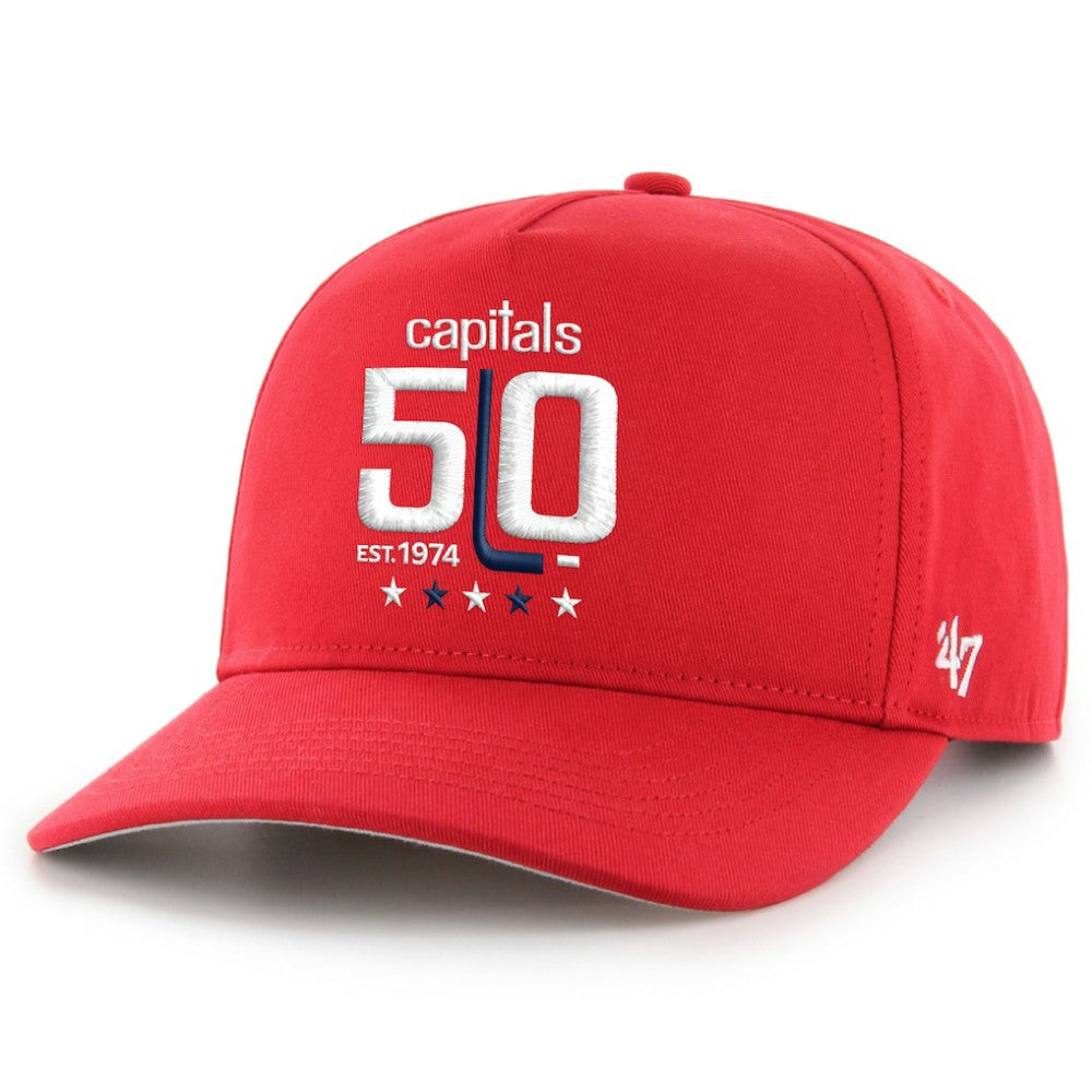 Washington Capitals '47 50th Anniversary Hitch Adjustable Hat Red