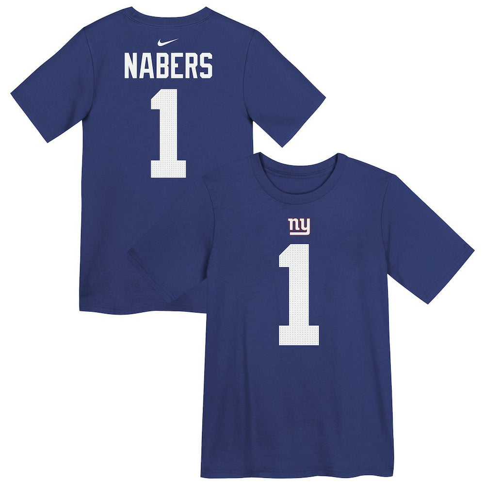 Malik Nabers New York Giants Preschool Name & Number T-Shirt Royal - Nike