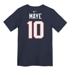 Drake Maye New England Patriots Preschool Player Name & Number T-Shirt Navy - Nike
