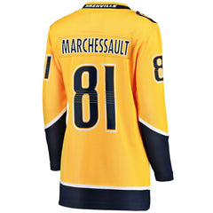 Jonathan Marchessault Nashville Predators - Fanatics Women's Breakaway Jersey Gold