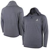 Atlanta Braves Butter Stripe Tri-Blend Long Sleeve Hoodie T-Shirt - Navy On Sale