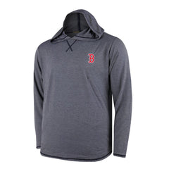 Boston Red Sox Butter Stripe Tri-Blend Long Sleeve Hoodie T-Shirt - Navy for sale